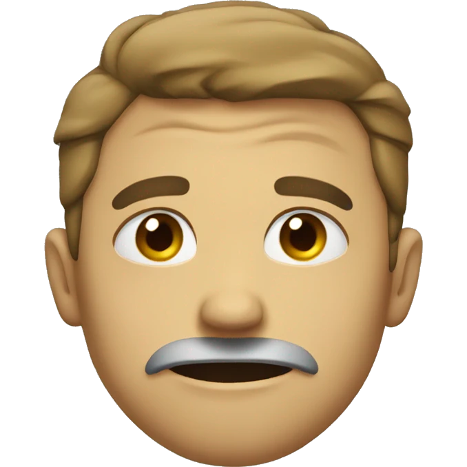 Weak smile emoji