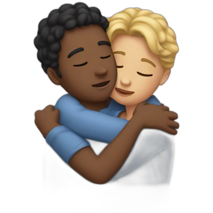 two people cuddling emoji