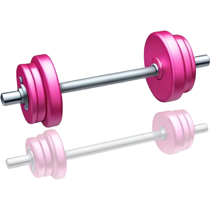 Pink barbell emoji