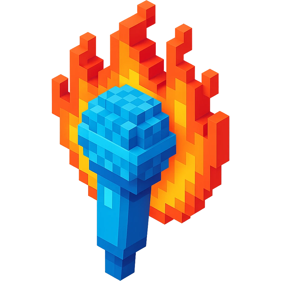 microphone with flames emoji