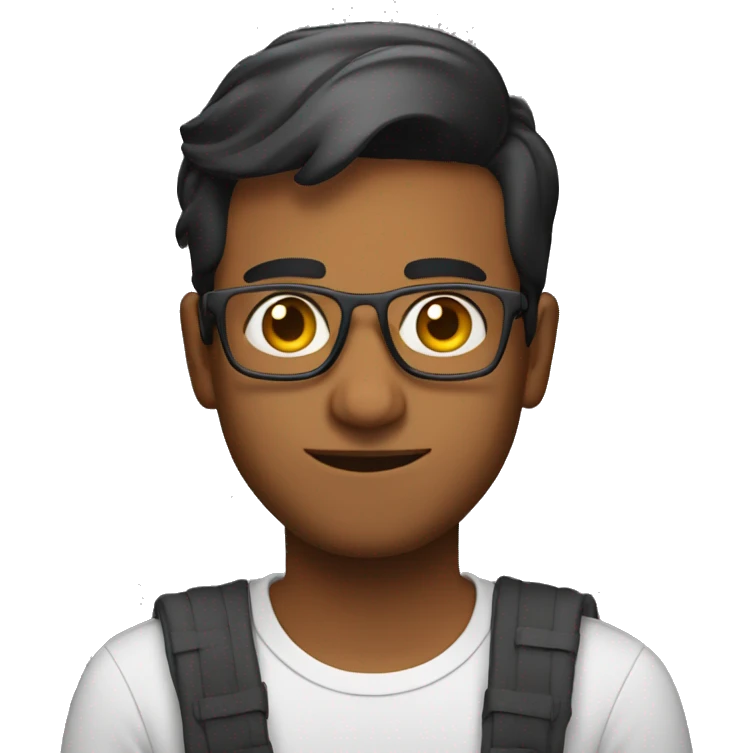 gay indian coder guy in front of a laptop emoji