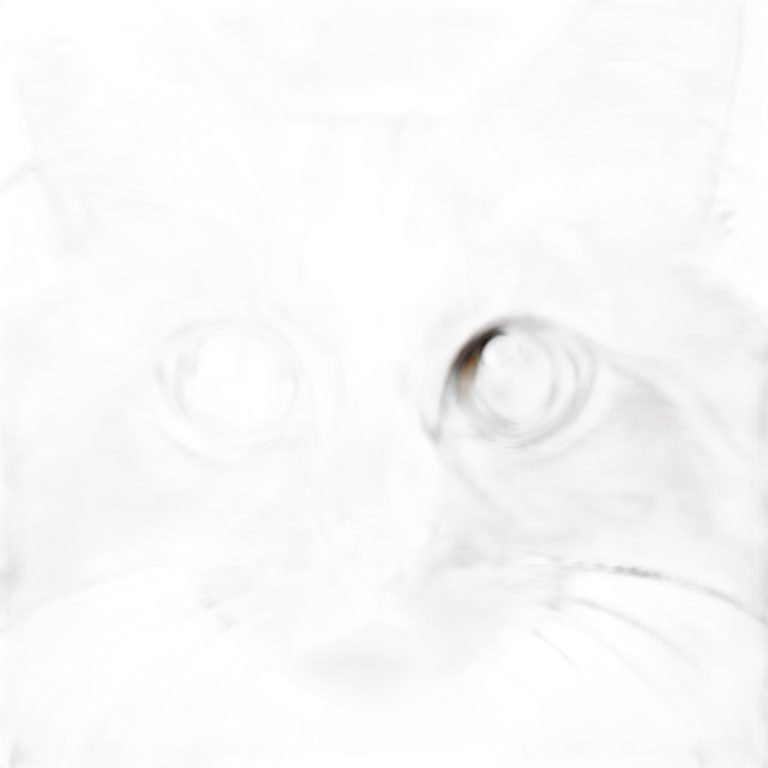 Orange black and white Somali Cat face emoji