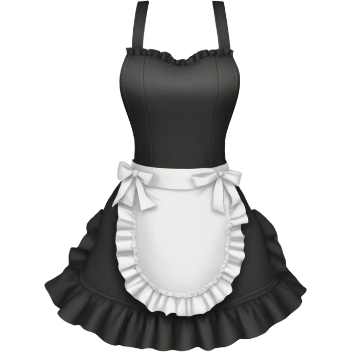 apron you tie at the waist with ruffle trim  emoji