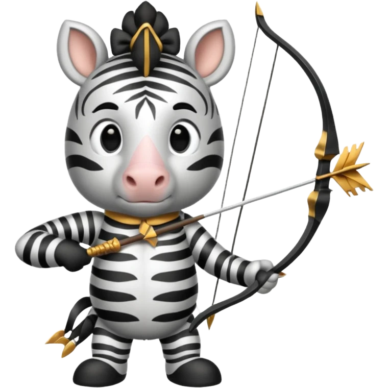 zebra archer emoji
