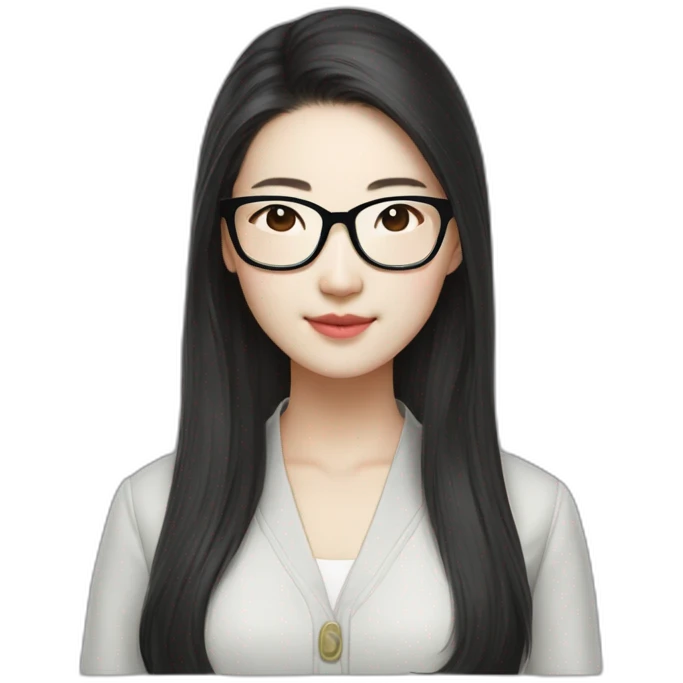 Liu yi fei with glasses emoji