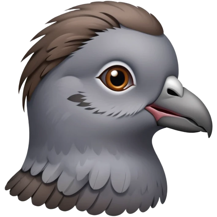pidgeon with hair emoji