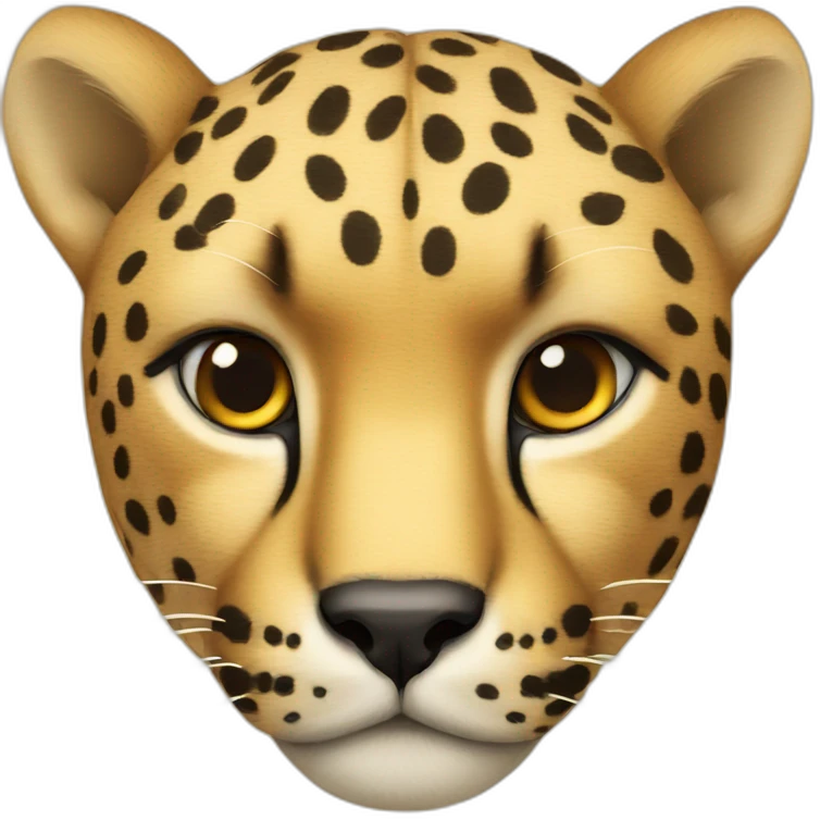 cheetah head emoji