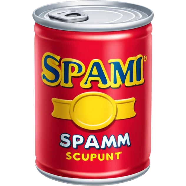 Jeff Koons style spam can inflatable sculpture   emoji