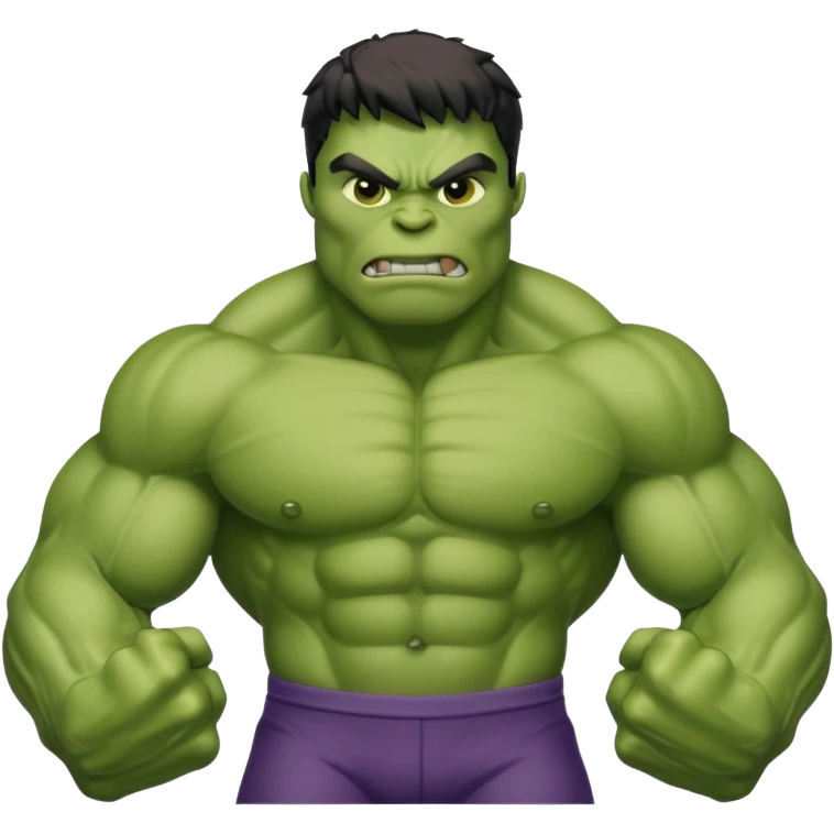 Alien buff as hulk emoji