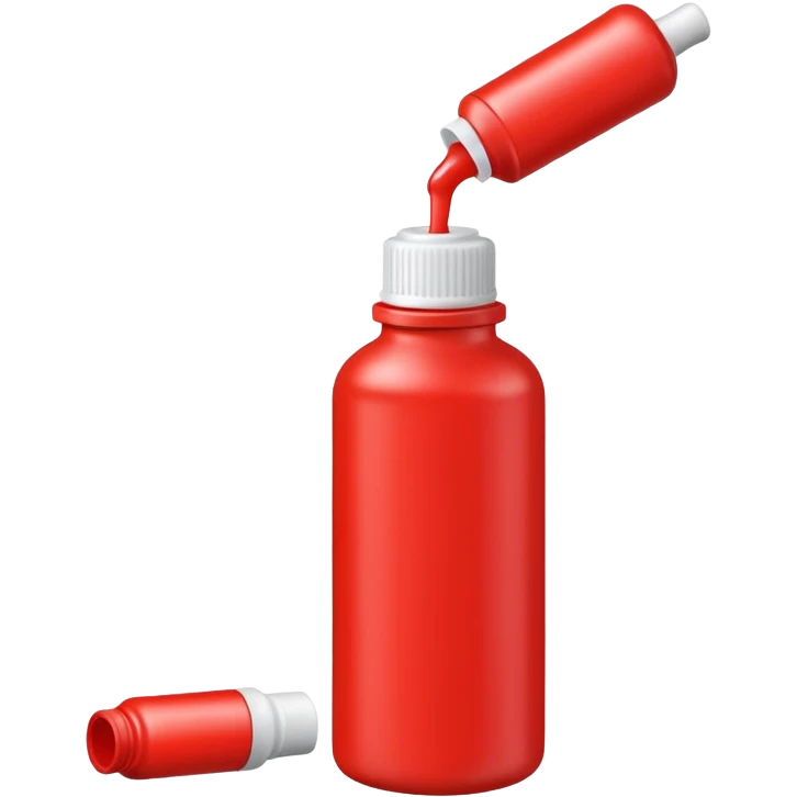red glue bottle  emoji