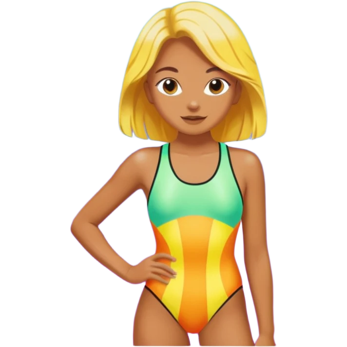 vibrant beach y2k aesthetic emoji