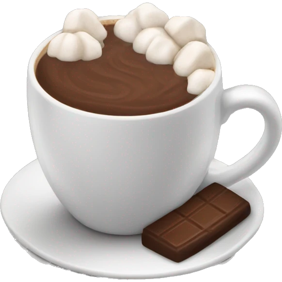 Hot chocolate black cup emoji