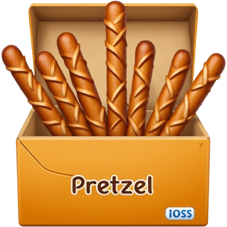 Pretzel sticks on box emoji