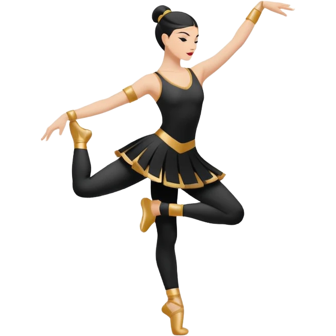 South-East (SE): "dancer_southeast: Create a minimal flat-vector dancer icon facing south-east. Pose rotated to face SE, maintaining dynamic motion. Black stroke 2px on transparent background, square canvas 1:1, SVG vector style, no text or facial features." emoji