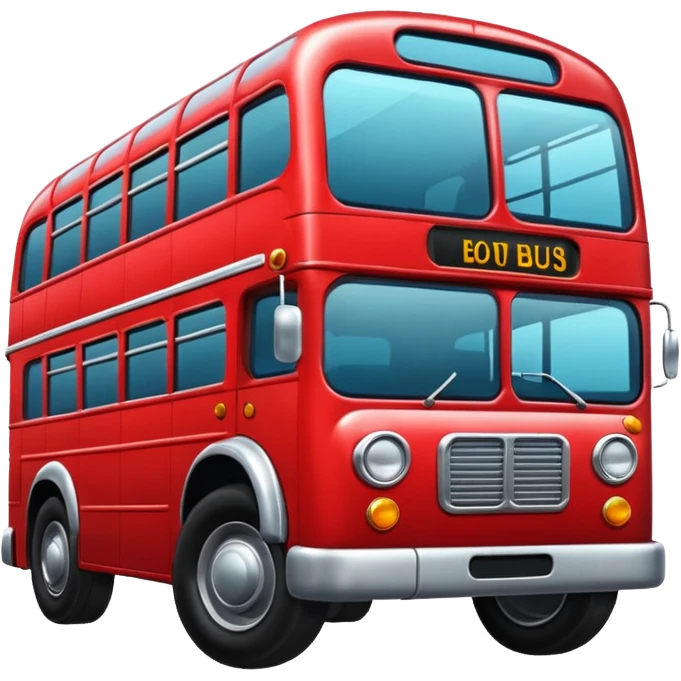 red bus emoji