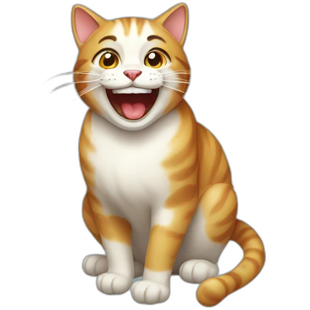 Laughing cat emoji