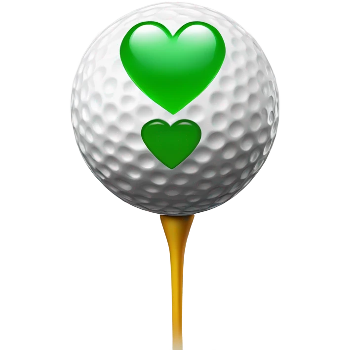 Heart golf emoji
