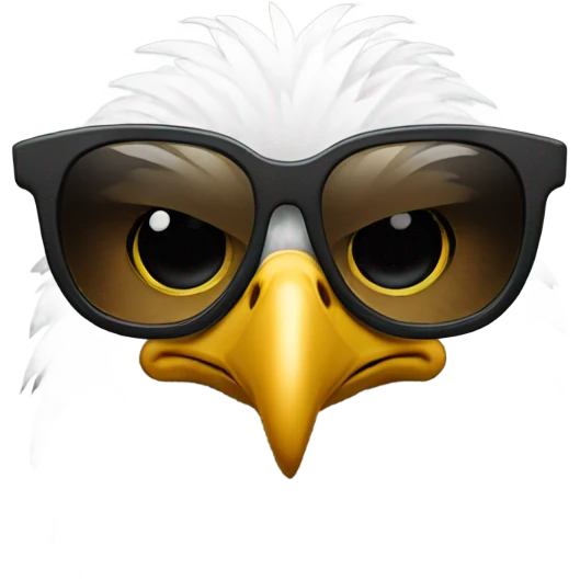 Eagles with sunglass s emoji