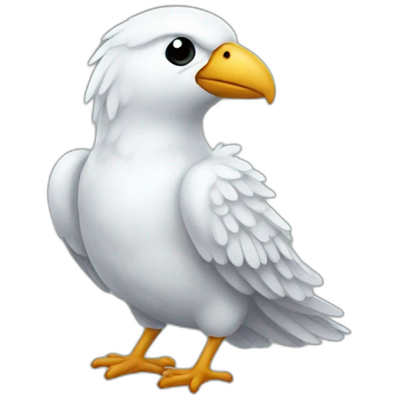 Tiny white Wing emoji