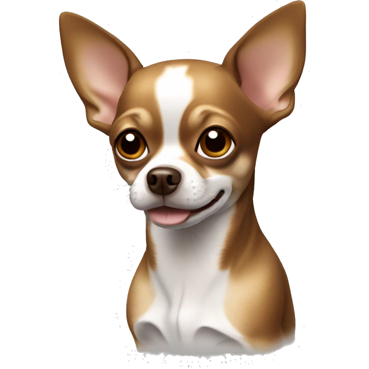 Chihuahua dog brown with white large spots emoji