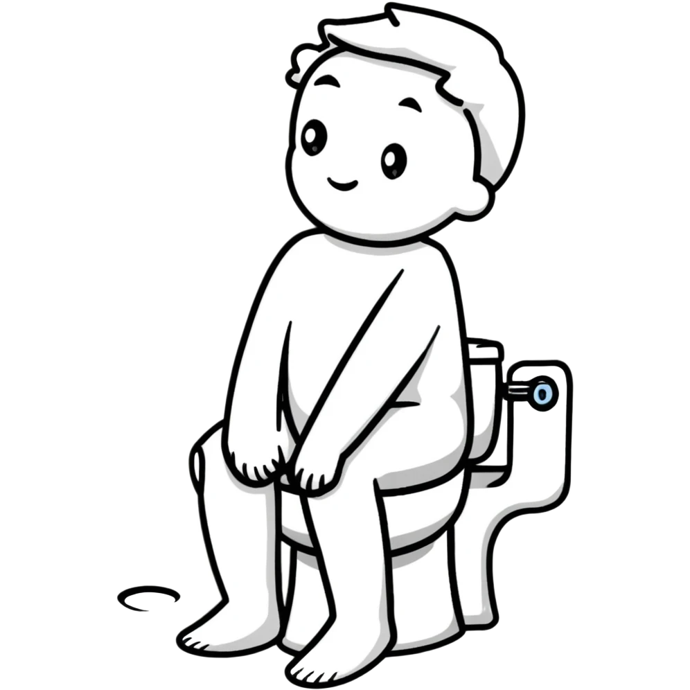 Person sitting on the toilet emoji