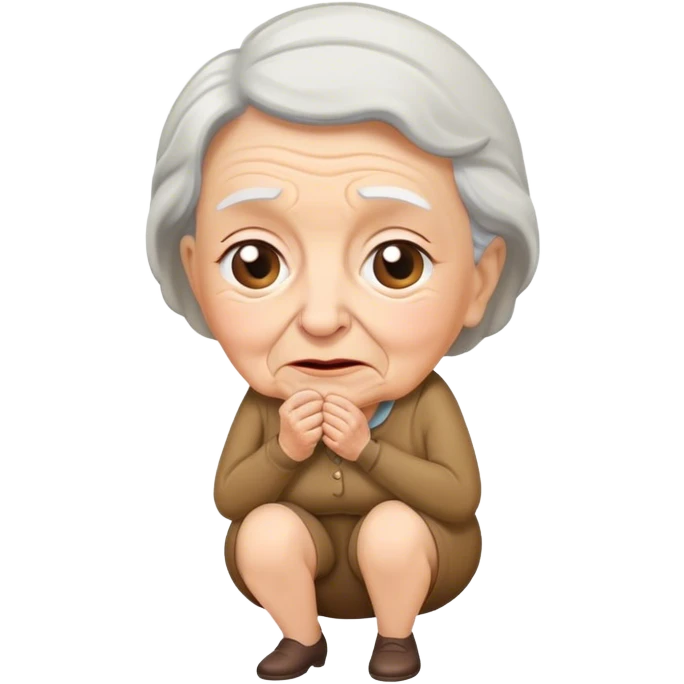 Grandma pooping  emoji