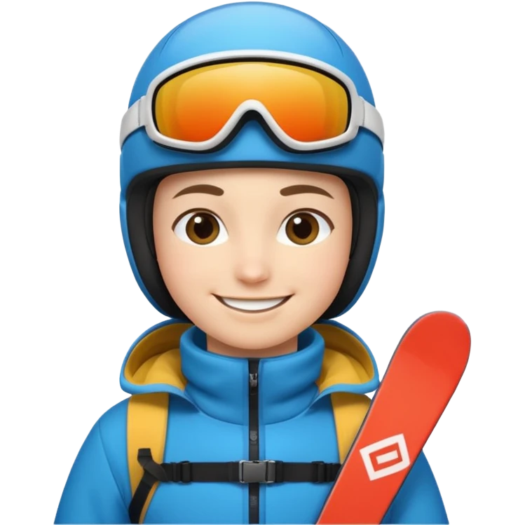 In skiing emoji