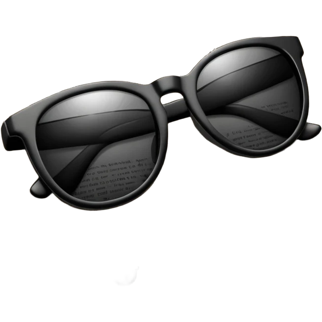 Sunglasses on newspaper emoji