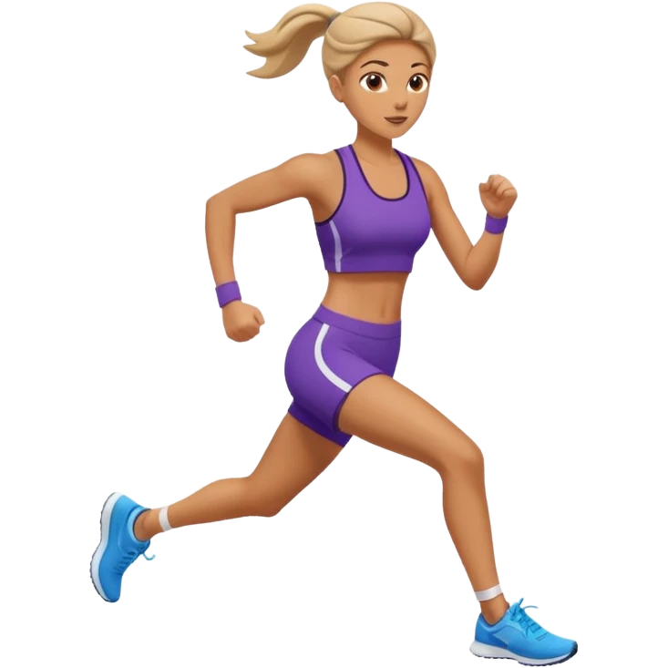 donna che corre emoji