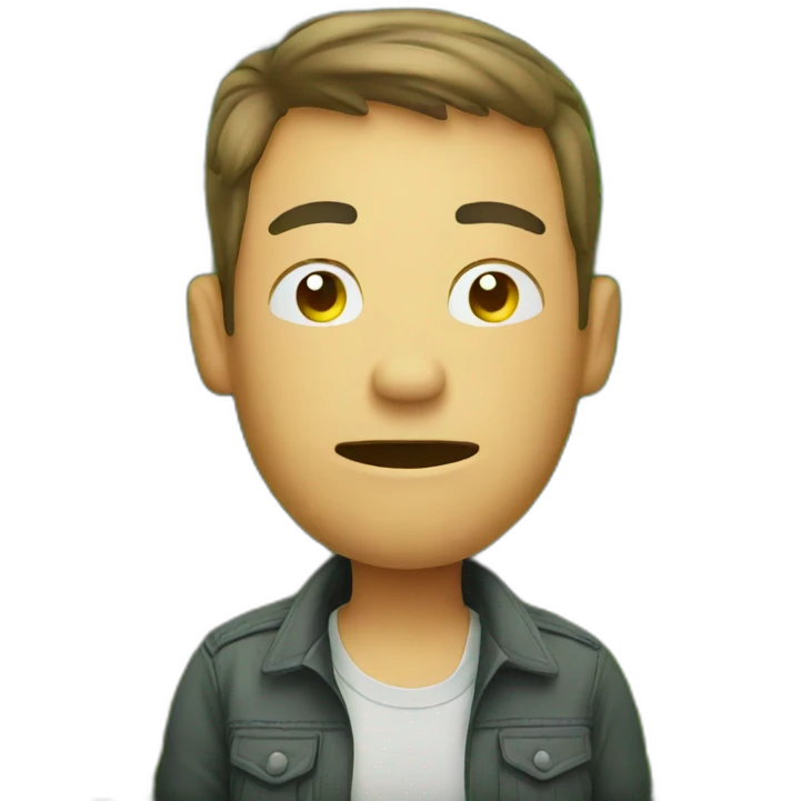 drunk man on grass emoji