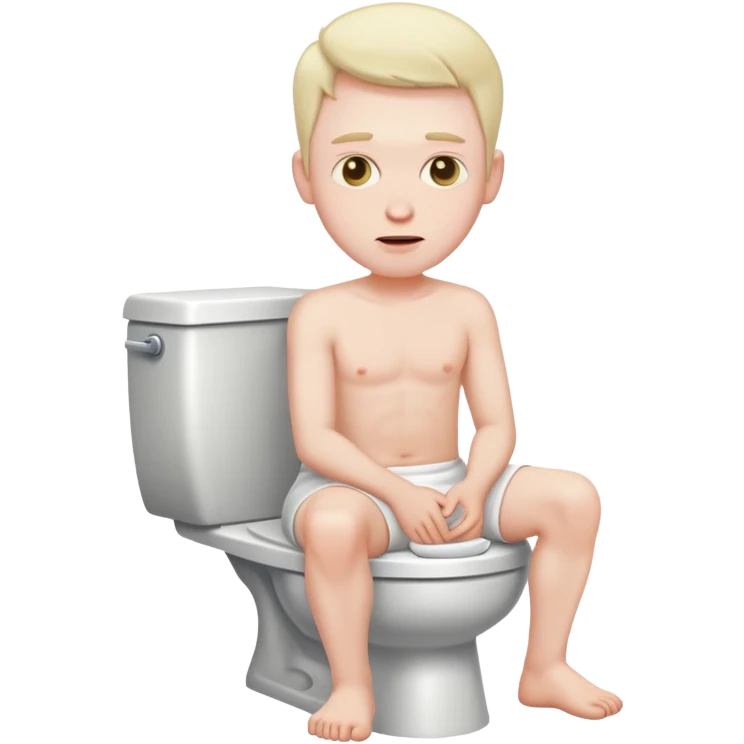 A man on the toilet emoji