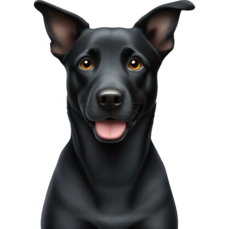 Black lab mixed with blue heeler  emoji
