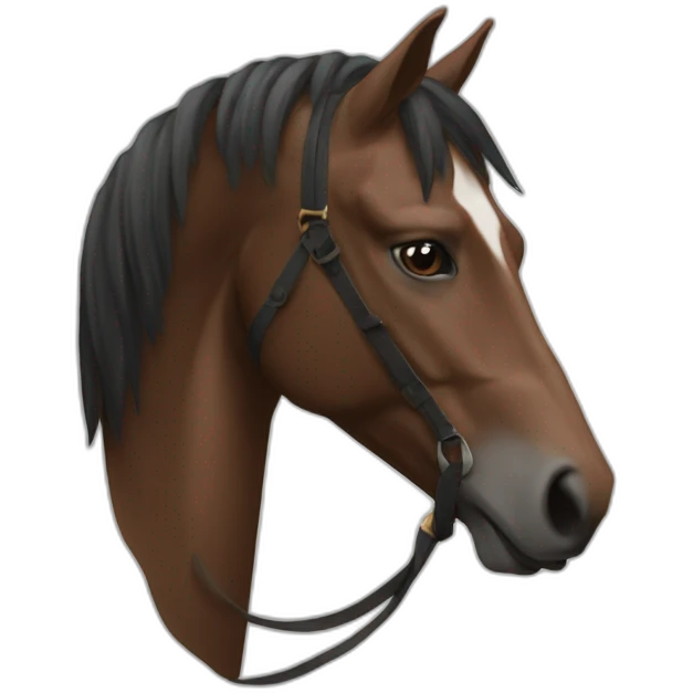 Cheval alezan emoji