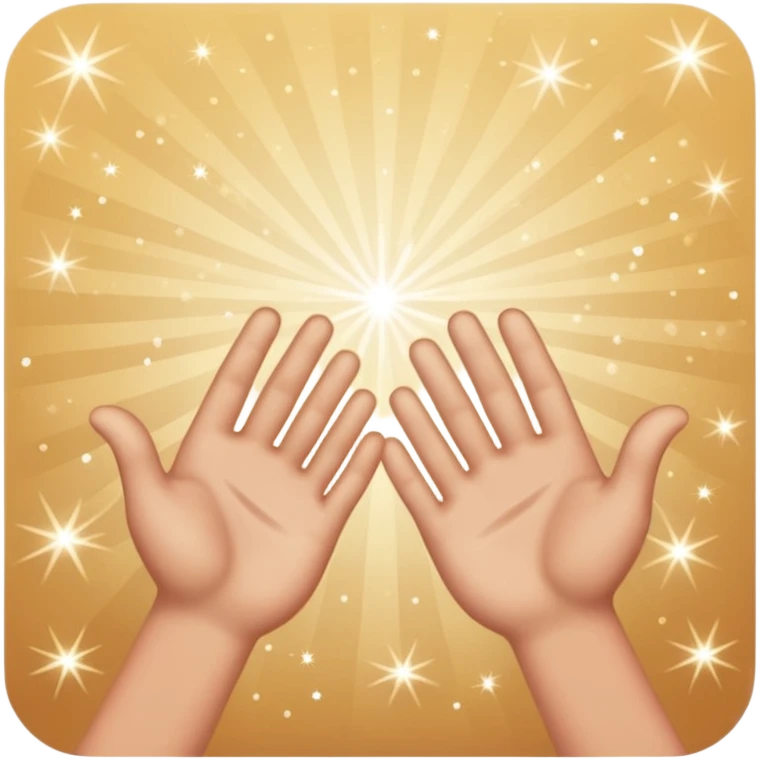 two hands shaking with sparkles emoji