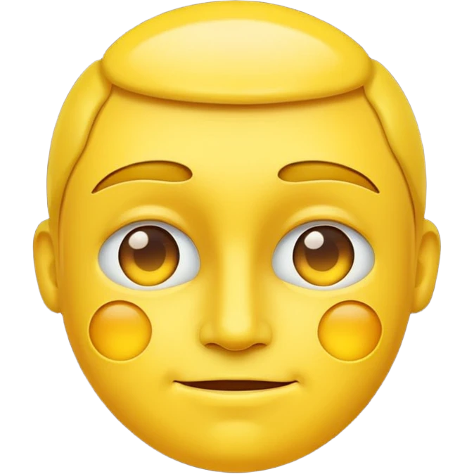 confident yellow face emoji