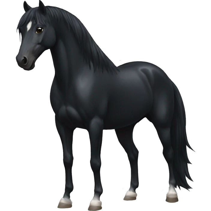 Black horse emoji