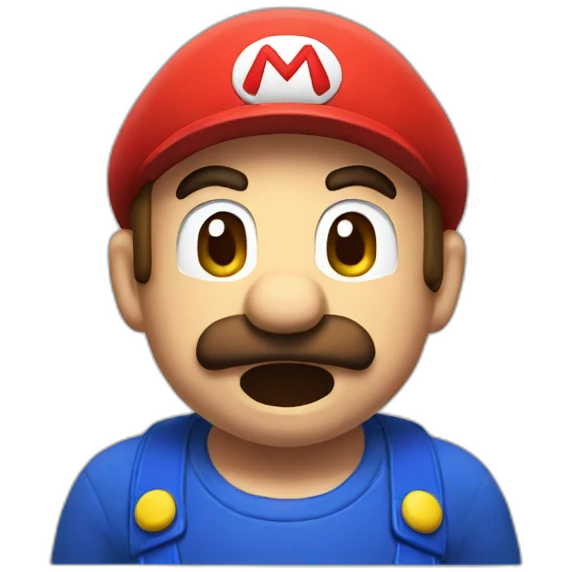Crying Mario  emoji