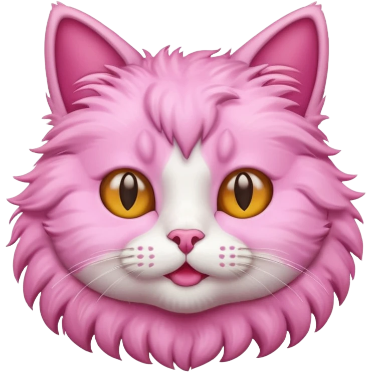 Cat loving cat pink emoji