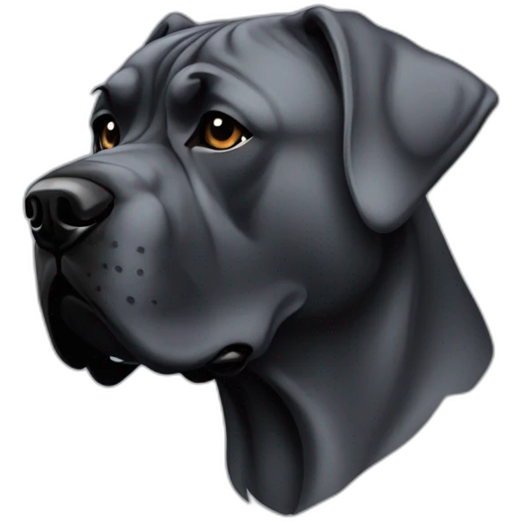 dog Cane Corso in profile emoji