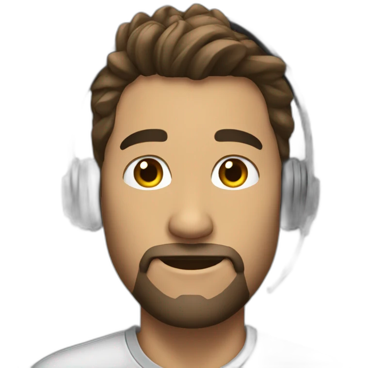 PERSONA MASCULINA CON AURICULARES emoji