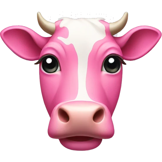 pink cow emoji