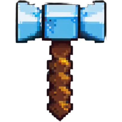 Minecraft iron hammer emoji