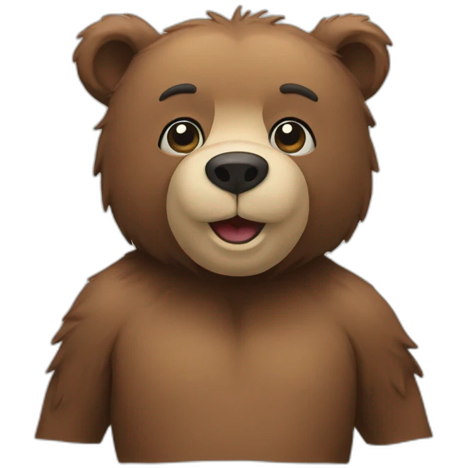 Bear with med emoji