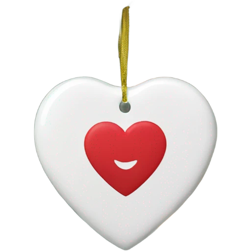 A heart ornament emoji