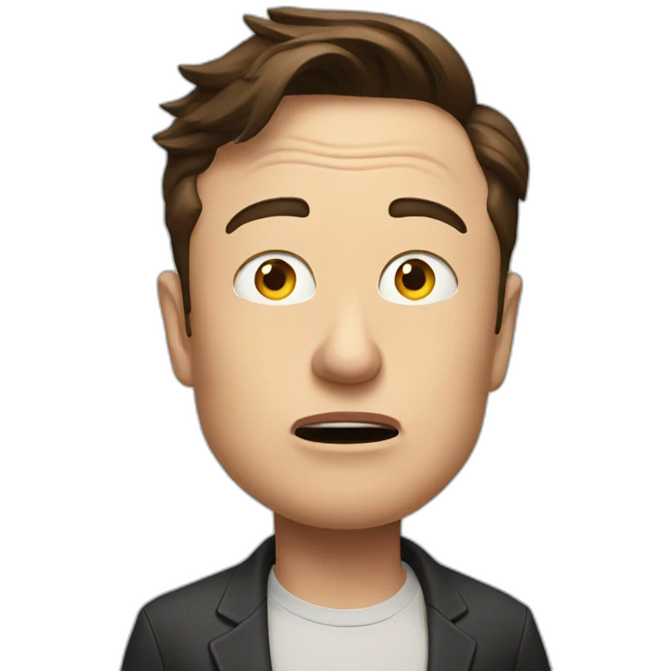 confused elon musk emoji