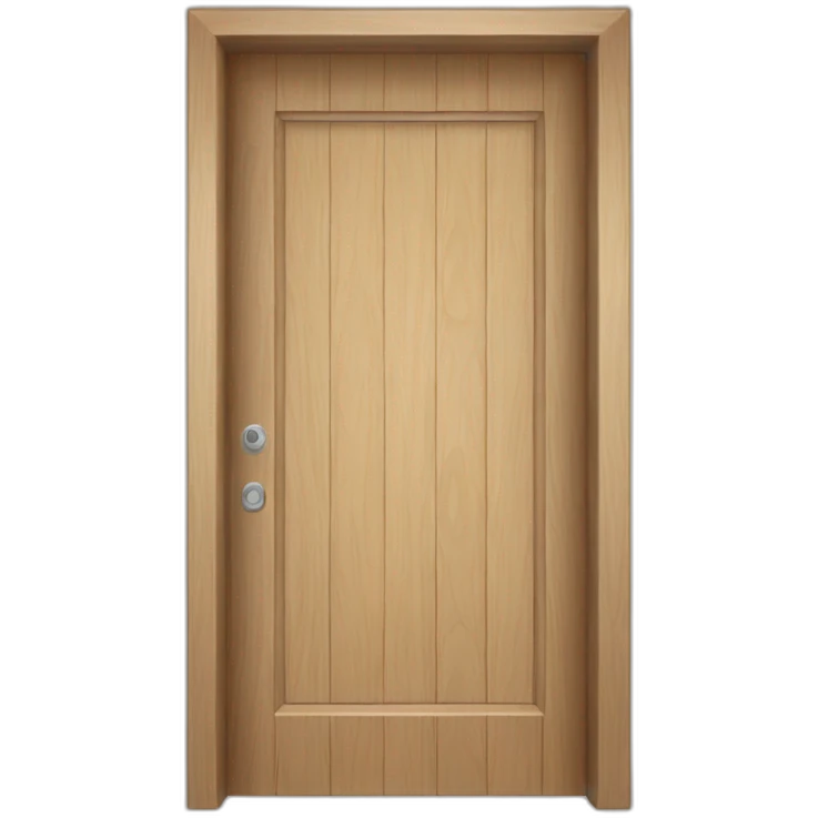 modern-natural-wood-door emoji