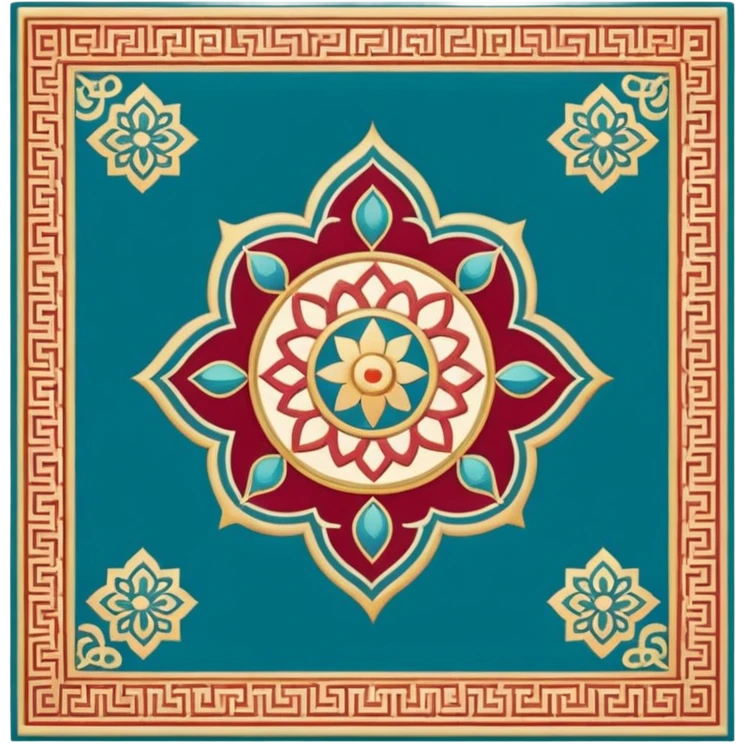 Tapis de prière emoji