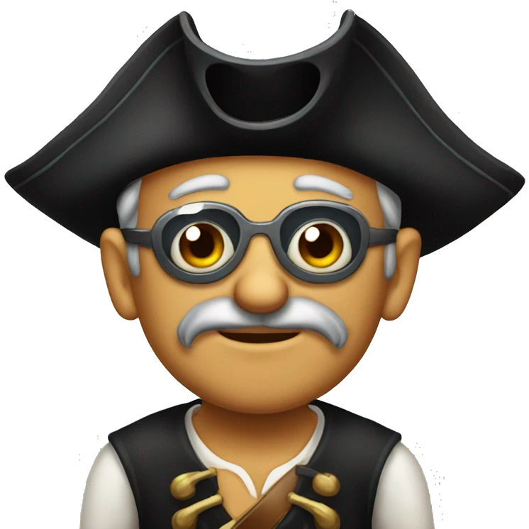 old one-eyed pirate emoji
