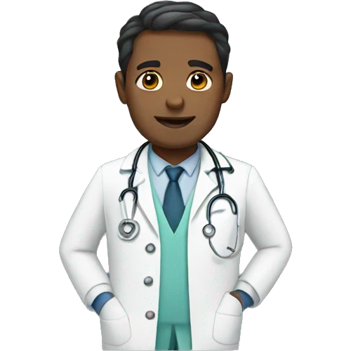 mixed man doctor emoji