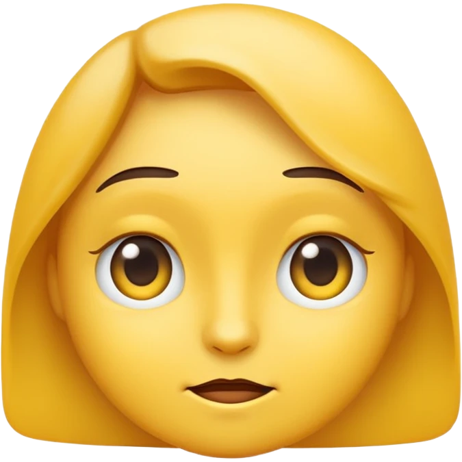 Emoji giving side eye emoji